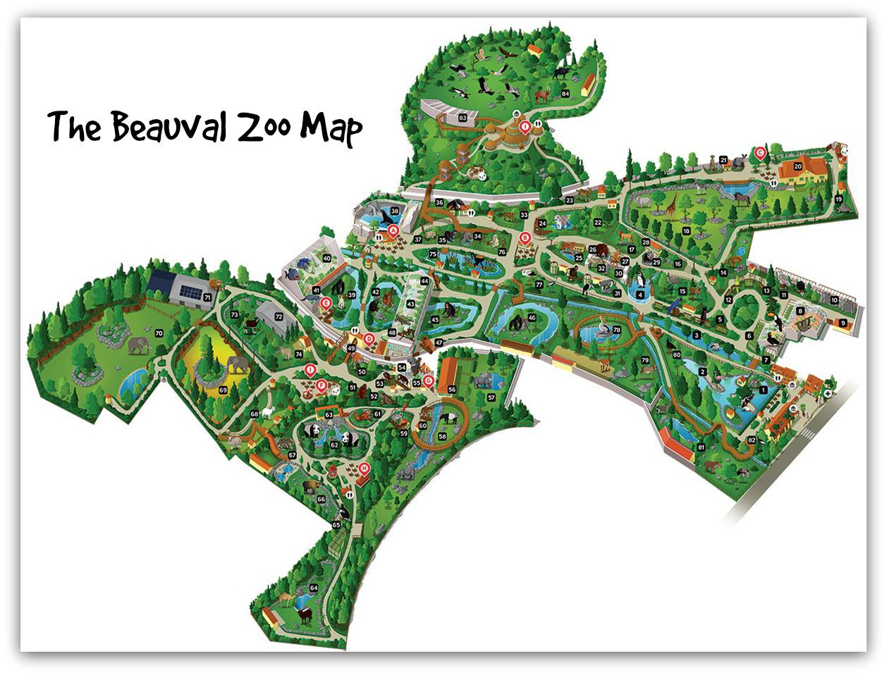 Beauval map